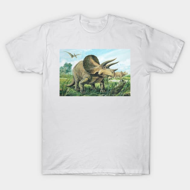 Triceratops T-Shirt by davidroland